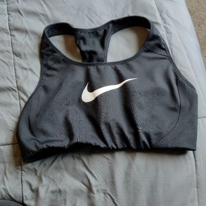 Nike Black with White Smoosh Sports Bra